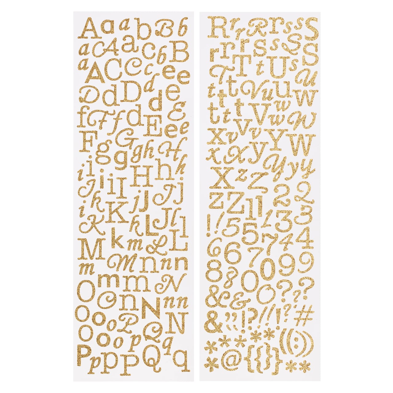 12 Pack: Glitter Alphabet Stickers by Recollections™